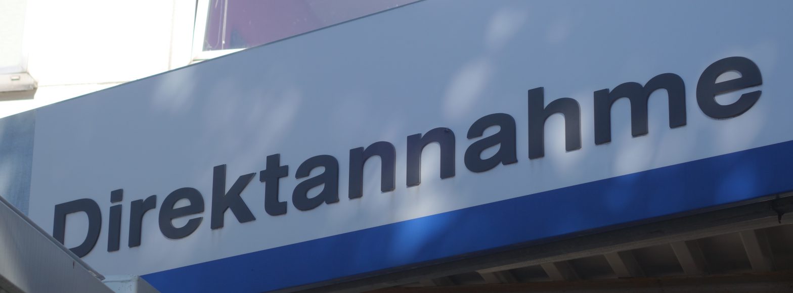 Werstattschild "Direktannahme"