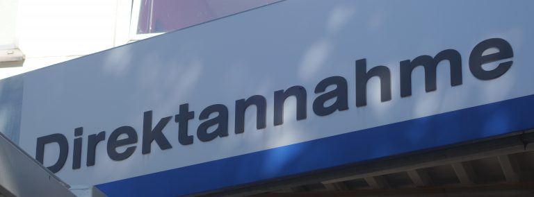 Werstattschild "Direktannahme"