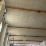Beständsgebäude: Deckenrückbau und Sanierung Putz